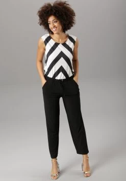 KangaROOS Beugelbikini In Retro-stijl -Beste Bikini Winkel aniston selected jumpsuit met elastiek en bindstrik zwart