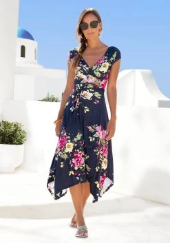 Jette Joop Beugelbikini Met Vulling -Beste Bikini Winkel beachtime zomerjurk met puntzoom blauw 1