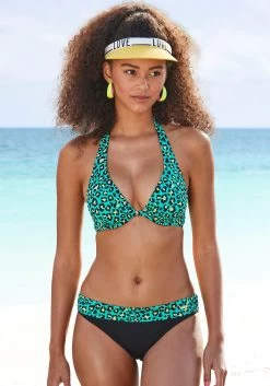 Bruno Banani Beugelbikini Met Turquoisekleurige Animal-print