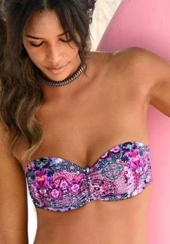 Buffalo Bandeau-bikinitop Shari Met Paisleyprint 23 Buffalo Bandeau-bikinitop Shari Met Paisleyprint -Beste Bikini Winkel buffalo bandeau bikinitop shari met paisleyprint paars 4