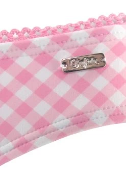 Buffalo Bikinibroekje Geruit Met Sierrand -Beste Bikini Winkel buffalo bikinibroekje geruit met sierrand roze 2