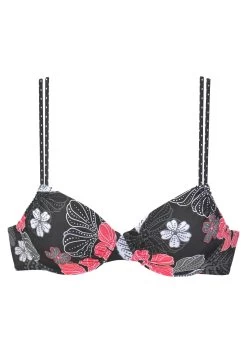 Buffalo Bikinitop Met Beugels City Flowerdesign Met Stippendetails -Beste Bikini Winkel buffalo bikinitop met beugels city flowerdesign met stippendetails zwart 4