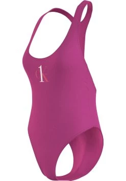 Calvin Klein Swimwear Badpak Met Calvin Klein-logo-monogram -Beste Bikini Winkel calvin klein swimwear badpak met calvin klein logo monogram roze 2