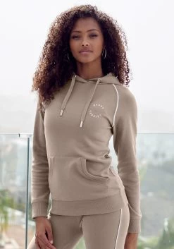 Venice Beach Bikinibroekje Lori Met Bandjes Opzij -Beste Bikini Winkel his hoodie met kangoeroezak bruin 1