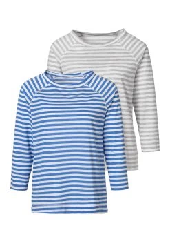 Venice Beach Bustierbikini Met In Kleur Afgestemde Details -Beste Bikini Winkel his shirt met 3 4 mouwen set van 2 blauw 1