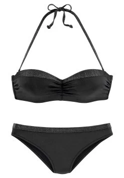 Jette Joop Beugelbikini In Bandeaumodel Met Glinsterende Inzetten