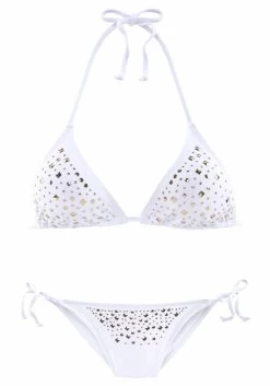 Jette Joop Triangelbikini Met Sierstuds -Beste Bikini Winkel jette joop triangelbikini met sierstuds wit 1
