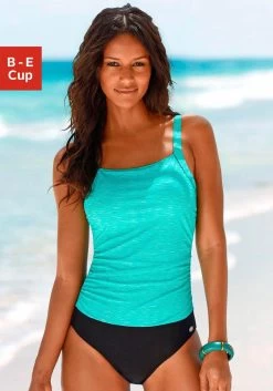 Venice Beach Tankini In Oversized Model -Beste Bikini Winkel kangaroos badpak in gemeleerde look blauw 5