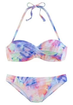 KangaROOS Beugelbikini In Bandeaumodel In Batikdesign -Beste Bikini Winkel kangaroos beugelbikini in bandeaumodel in batikdesign multicolor 3