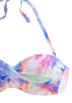 KangaROOS Beugelbikini In Bandeaumodel In Batikdesign -Beste Bikini Winkel kangaroos beugelbikini in bandeaumodel in batikdesign multicolor 4