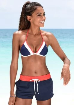 S.Oliver RED LABEL Beachwear Beugelbikini Met Maritieme Strepen -Beste Bikini Winkel kangaroos triangelbikini energy in colourblocking stijl blauw