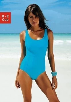 Vivance Badpak Met Een Modellerend Effect En Contrastkleurige Piping 24 Vivance Badpak Met Een Modellerend Effect En Contrastkleurige Piping -Beste Bikini Winkel lascana badpak met flatteus effect blauw