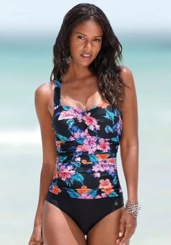 Feel Good Tankinitop -Beste Bikini Winkel lascana badpak met haltermodel en modellerend effect zwart