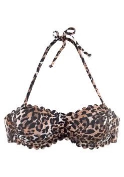 Sunseeker Bikinibroekje Jam Opzij Te Strikken -Beste Bikini Winkel lascana bandeau bikinitop lexa met schulprandjes bruin