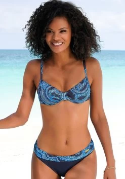 Roxy Bikinibroekje Island In The Sun -Beste Bikini Winkel lascana bikinibroekje boho met omslagband blauw