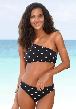 S.Oliver RED LABEL Beachwear Bandeau-bikinitop Jill Met Patroonmix 30 S.Oliver RED LABEL Beachwear Bandeau-bikinitop Jill Met Patroonmix -Beste Bikini Winkel lascana bikinibroekje jada met schulprandjes en stippen zwart 4