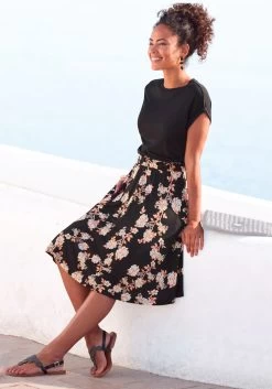 Venice Beach Badpak 29 Venice Beach Badpak -Beste Bikini Winkel lascana jerseyjurk met paperbag band zwart 1