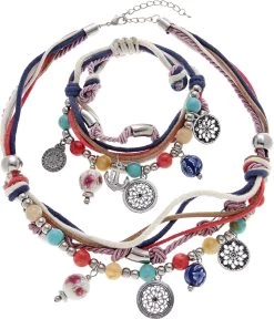 Jette Joop Triangelbikini In Eenvoudig Design -Beste Bikini Winkel lascana sieradenset ketting en armband met heel veel hangertjes blauw 1