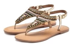 Chiemsee Beugelbikini Met Zilverkleurige Sierring -Beste Bikini Winkel lascana teenslippers met geraffineerde garnering beige 1