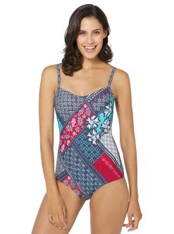 S.Oliver RED LABEL Beachwear Triangelbikini Met Patroonmix -Beste Bikini Winkel naturana badpak blauw 2