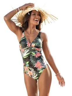 Buffalo Triangelbikini Met Kralen-accessoires -Beste Bikini Winkel naturana badpak zwart