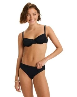 Vivance Highwaist-bikinibroekje Lorena Met Contrastkleurige Paspels -Beste Bikini Winkel roxy bikinibroekje roxy love the comber zwart 6