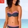 S.Oliver RED LABEL Beachwear Bandeau-bikinitop Avni Met Aangerimpeld Midden -Beste Bikini Winkel soliver red label beachwear bandeau bikinitop avni met aangerimpeld midden blauw