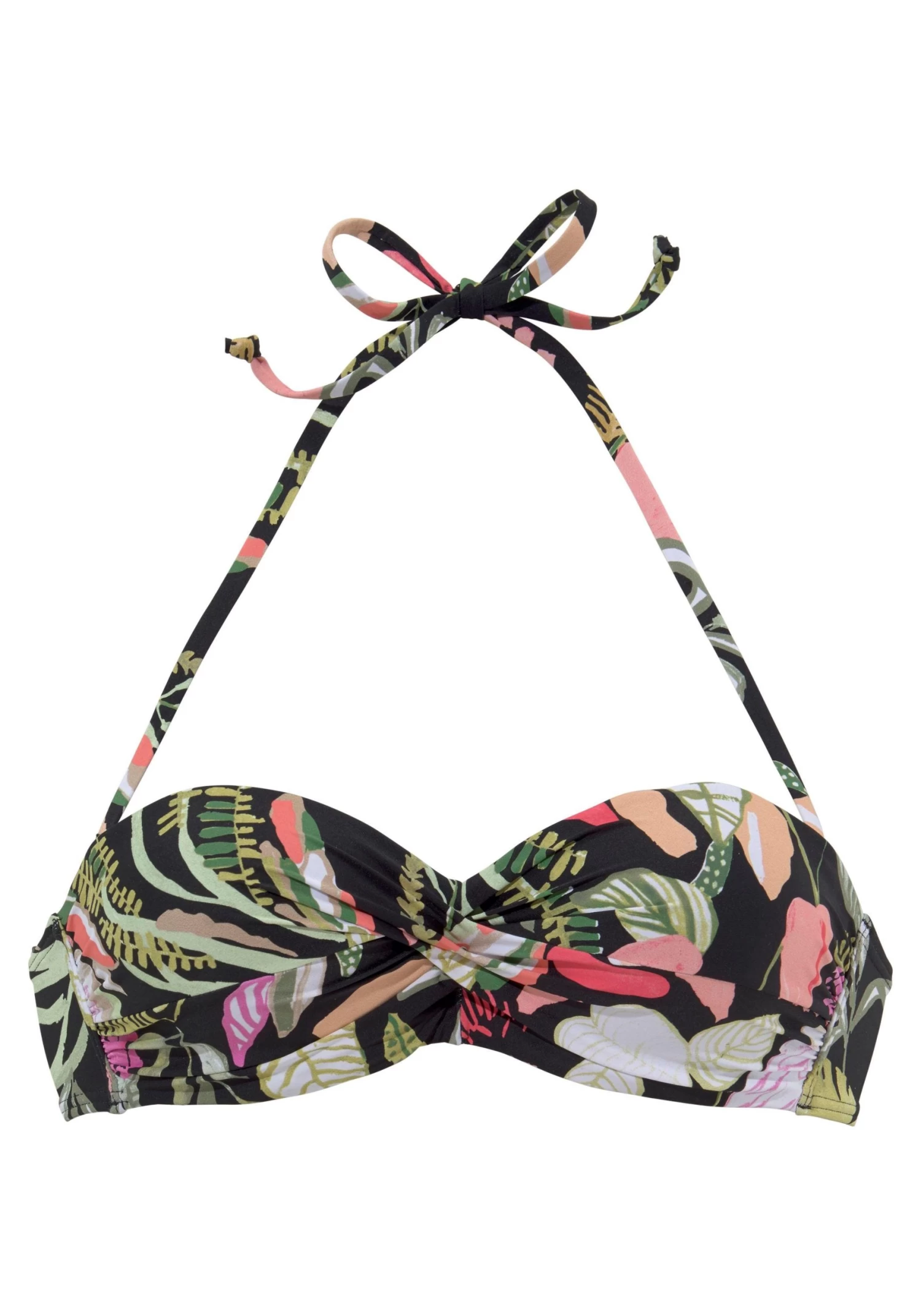S.Oliver RED LABEL Beachwear Bandeau-bikinitop Herfst Met Een Bloemmotief 4 S.Oliver RED LABEL Beachwear Bandeau-bikinitop Herfst Met Een Bloemmotief - Afbeelding 2