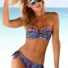 S.Oliver RED LABEL Beachwear Beugelbikini In Bandeaumodel Met Aangerimpeld Midden -Beste Bikini Winkel soliver red label beachwear beugelbikini in bandeaumodel met aangerimpeld midden blauw