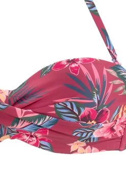 S.Oliver RED LABEL Beachwear Beugelbikinitop In Bandeaumodel MARIKA In Wikkel-look -Beste Bikini Winkel soliver red label beachwear beugelbikinitop in bandeaumodel marika in wikkel look rood 3