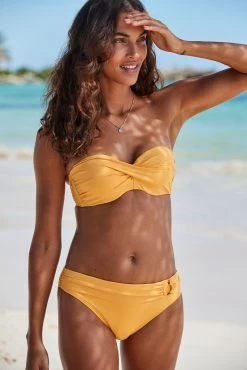 S.Oliver RED LABEL Beachwear Beugelbikinitop In Bandeaumodel Rome In Wikkellook -Beste Bikini Winkel soliver red label beachwear beugelbikinitop in bandeaumodel rome in wikkellook geel 5