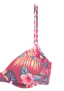 S.Oliver RED LABEL Beachwear Bikinitop Met Beugels MARIKA Met Sierringetjes -Beste Bikini Winkel soliver red label beachwear bikinitop met beugels marika met sierringetjes rood 3