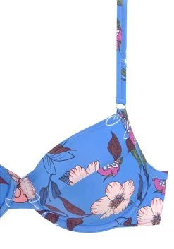 S.Oliver RED LABEL Beachwear Bikinitop Met Beugels Maya Met Dubbele Bandjes En Gebloemd Design -Beste Bikini Winkel soliver red label beachwear bikinitop met beugels maya met dubbele bandjes en gebloemd design blauw 2