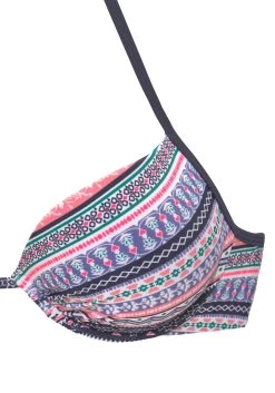 S.Oliver RED LABEL Beachwear Push-upbikinitop Barcelona Etnoprint -Beste Bikini Winkel soliver red label beachwear push upbikinitop barcelona etnoprint blauw 4