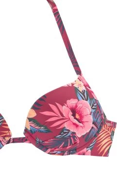 S.Oliver RED LABEL Beachwear Push-upbikinitop MARIKA Gedessineerd -Beste Bikini Winkel soliver red label beachwear push upbikinitop marika gedessineerd rood 4