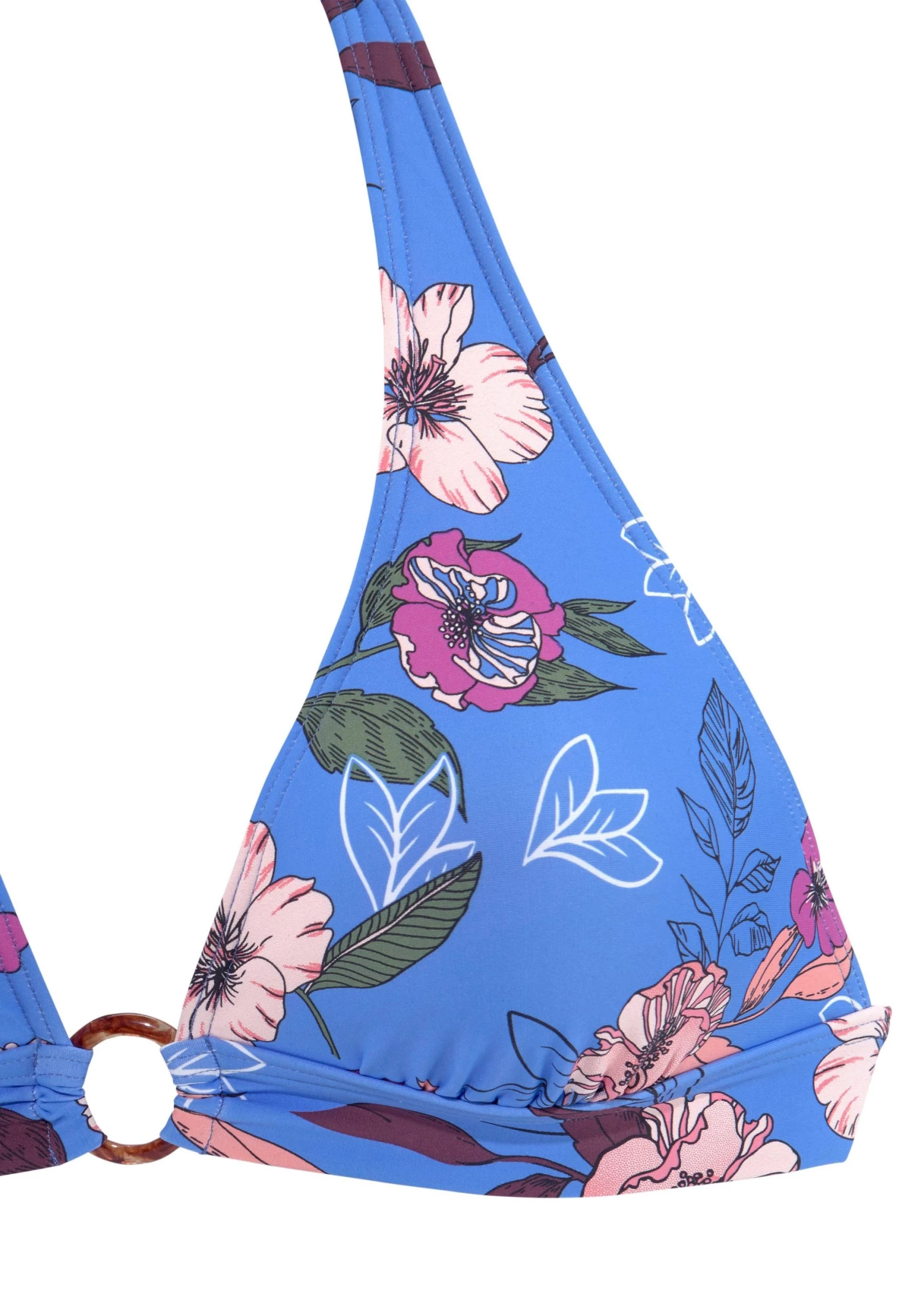 S.Oliver RED LABEL Beachwear Triangel-bikinitop Maya Met Ring Van Hoorn-look 5 S.Oliver RED LABEL Beachwear Triangel-bikinitop Maya Met Ring Van Hoorn-look - Afbeelding 3