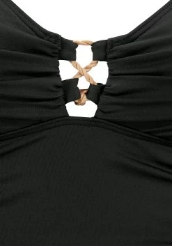 Sunseeker Badpak Met Siersluiting -Beste Bikini Winkel sunseeker badpak met siersluiting zwart 3