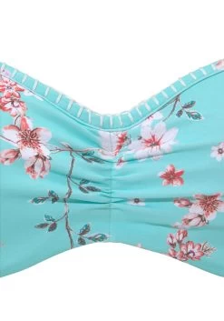 Sunseeker Beugelbikinitop In Bandeaumodel Ditsy Met Gehaakt Randje -Beste Bikini Winkel sunseeker beugelbikinitop in bandeaumodel ditsy met gehaakt randje blauw 3