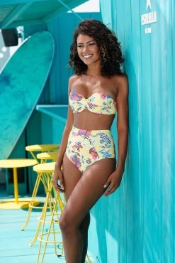 Sunseeker Beugelbikinitop In Bandeaumodel Jam In Wikkel-look -Beste Bikini Winkel sunseeker beugelbikinitop in bandeaumodel jam in wikkel look geel 5