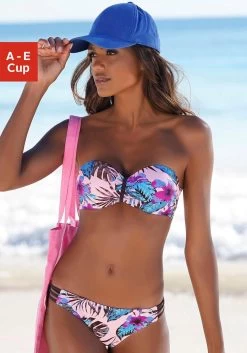 Venice Beach Bandeau-bikinitop Marly Met Tropische Print
