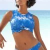 Venice Beach Crop-bikinitop Luna Met Sierstrik -Beste Bikini Winkel venice beach crop bikinitop luna met sierstrik blauw