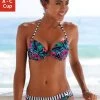 Venice Beach Push-upbikinitop Summer Met Gewatteerde Cups -Beste Bikini Winkel venice beach push upbikinitop summer met gewatteerde cups blauw 1