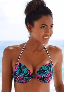 Venice Beach Push-upbikinitop Summer Met Gewatteerde Cups -Beste Bikini Winkel venice beach push upbikinitop summer met gewatteerde cups blauw 3