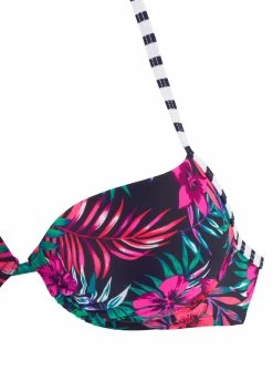 Venice Beach Push-upbikinitop Summer Met Gewatteerde Cups -Beste Bikini Winkel venice beach push upbikinitop summer met gewatteerde cups blauw 4
