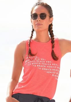 Buffalo Beugelbikini Met Sierkwasten -Beste Bikini Winkel venice beach tanktop oranje 3