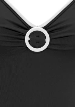 Vivance Badpak Lorena Met Detail Voor En Contrastkleurige Piping -Beste Bikini Winkel vivance badpak lorena met detail voor en contrastkleurige piping zwart 3