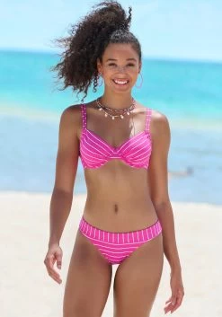 Feel Good Bikinibroekje 26 Feel Good Bikinibroekje -Beste Bikini Winkel vivance beugelbikini in streepdesign roze 1