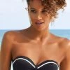 Vivance Beugelbikinitop In Bandeaumodel Met Contrastkleurige Paspels -Beste Bikini Winkel vivance beugelbikinitop in bandeaumodel met contrastkleurige paspels zwart 1