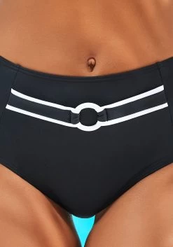 Vivance Highwaist-bikinibroekje Lorena Met Contrastkleurige Paspels -Beste Bikini Winkel vivance highwaist bikinibroekje lorena met contrastkleurige paspels zwart 4