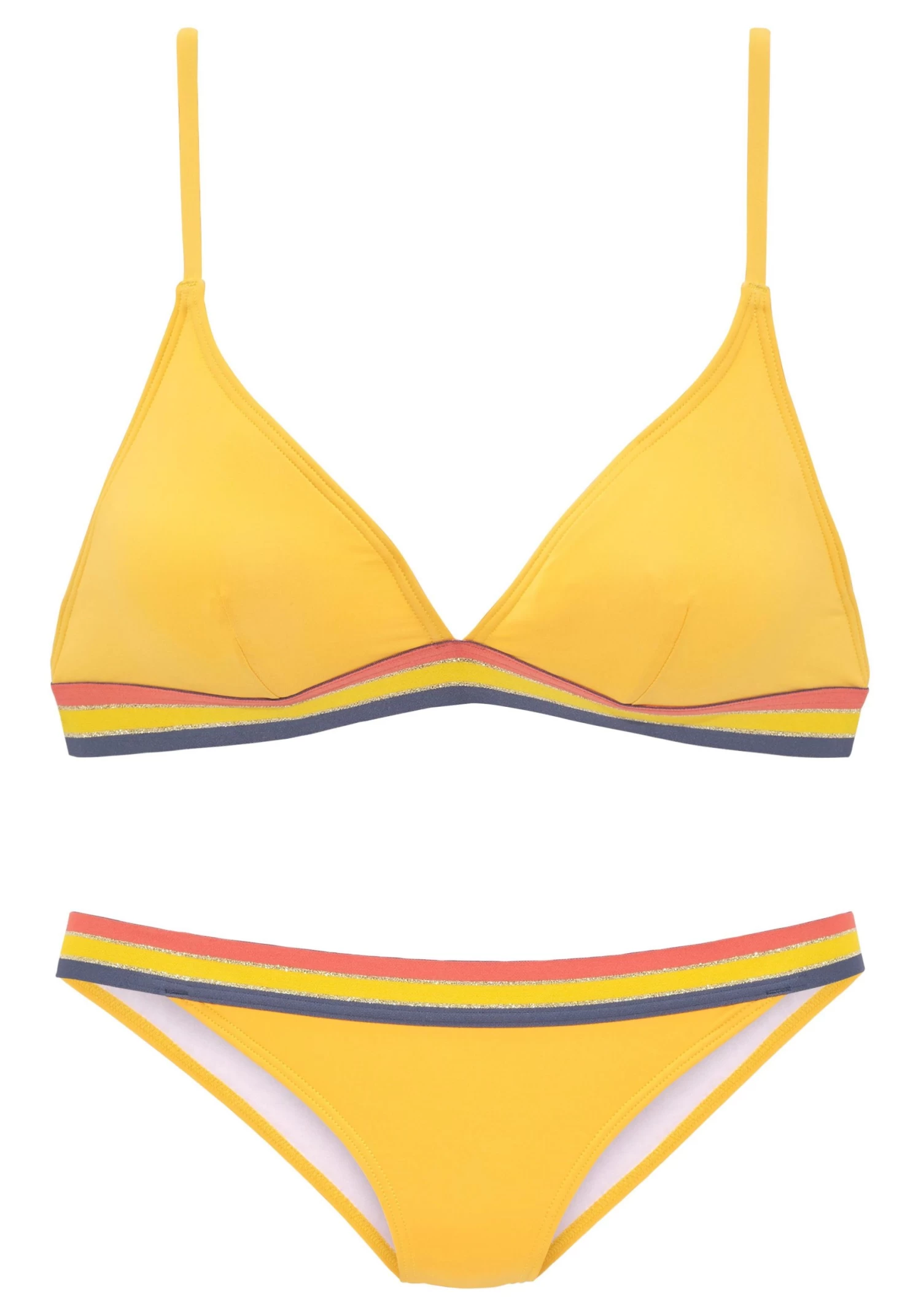Vivance Triangelbikini In Unikleur Met Verschillende Draagvarianten 4 Vivance Triangelbikini In Unikleur Met Verschillende Draagvarianten - Afbeelding 2